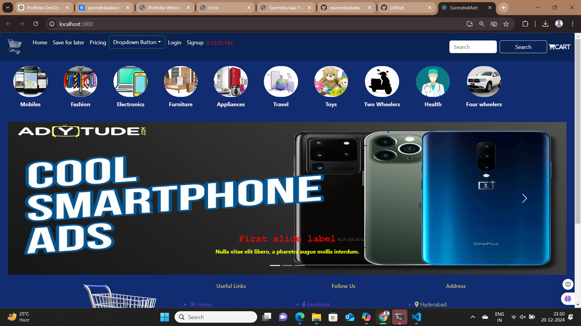 Ecommerce Website