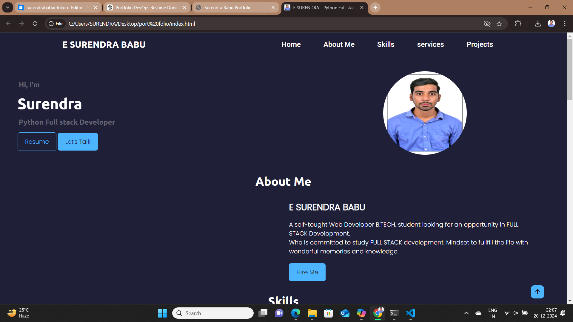 Portfolio Website